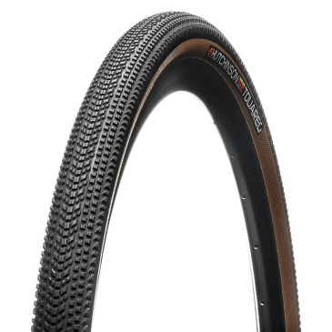 PNEU GRAVEL 700 X 40 HUTCHINSON TOUAREG RENFORCE NOIR/MARRON TUBELESS READY/TUBETYPE TS (40-622)