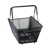 PANIER ARRIERE FIL ACIER RACKTIME BASK IT TRUNK LARGE 28L NOIR AVEC ANSE SUR PORTE BAGAGE (51x31x25,5 cm) - COMPATIBLE SYSTEME RACKTIME SNAPIT (CHARGE MAX 10kg) 4048174130303