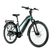 VELO ELECTRIQUE/VAE VTC 29 LEADER FOX SANDY FEMME VERT EMERAUDE BRILLANT 9V MOTEUR ROUE AR BAFANG 36V 45Nm BATTERIE 20Ah (18'' - H46cm - TAILLE M - POUR ADULTE DE 168cm à 178cm) 8592826043016