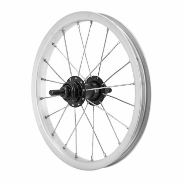 ROUE CITY 14" x 1.75 ALU ARRIERE MOY ACIER AXE PLEIN ROUE LIBRE 1V.