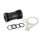 CUVETTE INTEGRE BOITIER FILETE ROUTE/VTT BLACKBEARING ROULEMENT SUPERIEUR B5 DIAM 47mm (BOITE DE 77mm) ANGLAIS / BSC / 1,37x24 AXE 24mm ET 24/22mm (ADAPTATEUR GXP) 3760365231101