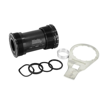 CUVETTE INTEGRE BOITIER FILETE ROUTE/VTT BLACKBEARING ROULEMENT SUPERIEUR B5 DIAM 47mm (BOITE DE 77mm) ANGLAIS / BSC / 1,37x24 AXE 24mm ET 24/22mm (ADAPTATEUR GXP) 3760365231101