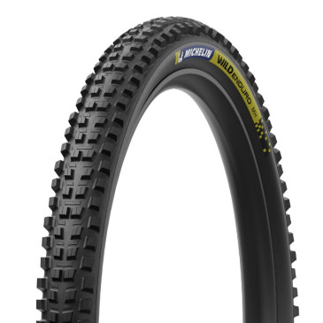 PNEU VTT GRAVITY 27.5 X 2.50 MICHELIN WILD ENDURO MH RACING LINE NOIR STICKERS BLEU/JAUNE TUBELESS READY TS (63-584) 3528706997402