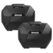 VALISE LATERALE/SIDE-CASE SHAD SH38X EXPANDABLE 38L NOIR/CARBONE (fixation 3P, 4P SYSTEM vendue séparément) (D0B36200) (PAIRE) 8430358686984