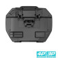VALISE LATERALE/SIDE-CASE SHAD SH38X EXPANDABLE 38L NOIR/CARBONE (fixation 3P, 4P SYSTEM vendue séparément) (D0B36200) (PAIRE) 8430358686984