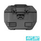 VALISE LATERALE/SIDE-CASE SHAD SH38X EXPANDABLE 38L NOIR/ALU (fixation 3P, 4P SYSTEM vendue séparément) (D0B38200) (PAIRE) 8430358686991