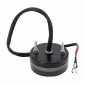 FEU ARRIERE MOTO UNIVERSEL AVOC VINTAGE A LEDS NOIR COUVERCLE FUME (3 FILS) -HOMOLOGUE CE- 3700948268643