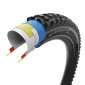 PNEU VTT GRAVITY 29 X 2.40 MICHELIN WILD ENDURO MS RACING LINE TUBELESS READY TS NOIR STICKERS DARK (61-622) 3528702016169