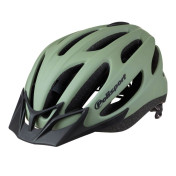 CASQUE VELO CITY ADULTE POLISPORT SPORT FLOW IN-MOLD VERT MAT AVEC VISIERE NOIR TAILLE 58-62 SYSTEM QUICK LOCK 5604415154119