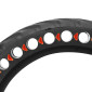 PNEU TROTTINETTE PLEIN FLECHE ALVEOLE 8.5 X 2.00 NOIR ET ROUGE - LARGEUR INTERIEUR 34 mm 3700948285916