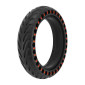 PNEU TROTTINETTE PLEIN FLECHE ALVEOLE 8.5 X 2.00 NOIR ET ROUGE - LARGEUR INTERIEUR 34 mm 3700948285916
