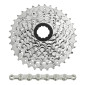 CASSETTE ET CHAINE (PACK) 8V. SUNRACE M66 11-32 VTT POUR SHIMANO/SRAM NICKEL AVEC CHAINE CNM84 116 MAILLONS (LIVRE EN BOITE) (11-13-15-18-21-24-28-32) 8785294214488