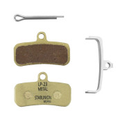 PLAQUETTE DE FREIN VTT STAR 4 PISTONS (METAL) (PAIRE SUR CARTE) 3700948268513