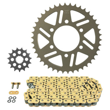 KIT CHAINE ADAPTABLE KAWASAKI 1000 Z1000 ABS 2010>2013 520 15x42 (DIAM COURONNE 80/104/10.5) (DEMULTIPLICATION ORIGINE) -AFAM- 5400598085277