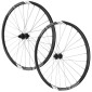 ROUES GRAVEL 700 FIR GALAXIUM DISQUE CENTERLOCK ALU NOIR CASSETTE SRAM XDR 12V. AXE TRAVERSANT 12/100 ET 12/142 HAUTEUR/PROFIL 50 mm (PAIRE) - TUBELESS READY 3667385002158