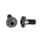 EMBOUT DE GUIDON YASUNI PRO RACE ALU CNC GRIS DIAM 17 mm POUR GUIDON 22,2 mm (PAIRE) 8401001018131