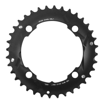 PLATEAU VTT 4BRA D.104 TRUVATIV DOUBLE 36DTS EXTERIEUR DOUBLE NOIR 0710845701658