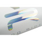 MOUSSE DE GUIDON MOTO CROSS KRM PRO RIDE BLANC MAT, LOGO HOLOGRAPHIQUE POUR GUIDON SANS BARRE 3760382284333