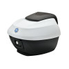 TOP CASE 36L VENDU AVEC LE SUPPORT+DOSSERET ORIGINE PIAGGIO 300-400 BEVERLY 2021> BLANC LUNA XB3 533 -CM323301-