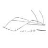 BARRES DE PROTECTION ARRIERE CHROMEE ORIGINE PIAGGIO 125-250-300 VESPA GTS 2022> -1B010094-