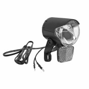 ECLAIRAGE VELO A DYNAMO HERRMANS MR4 100 LUMENS NOIR AVANT (LIVRE AVEC PATTE SUR FOURCHE) 6V/2.4W - (VENDU EN VRAC POUR ATELIER) 3700948290620