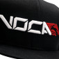 CASQUETTE VOCA TYPE SNAPBACK NOIR (LOGO BLANC ET ROUGE) 3700948295502