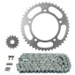 KIT CHAINE ADAPTABLE VOGE 500 R 2020> 520 15x45 (DIAM COURONNE 125/150/10.50) (DEMULTIPLICATION ORIGINE) -AFAM- 5400598231797