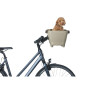 PANIER AVANT PLASTIC BASIL BUDDY MARRON POUR CHIEN (45x32x22) (LIVRE AVEC FIXATION GUIDON) 8715019200304