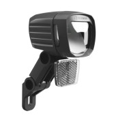 ECLAIRAGE VELO VAE / E-BIKE HERRMANS MR10+ OPTION PLEIN PHARE 240 / 450 LUMENS NOIR AVANT SUR FOURCHE (LIVRE AVEC PATTE) 12V - VENDU EN BOITE 6438534005521