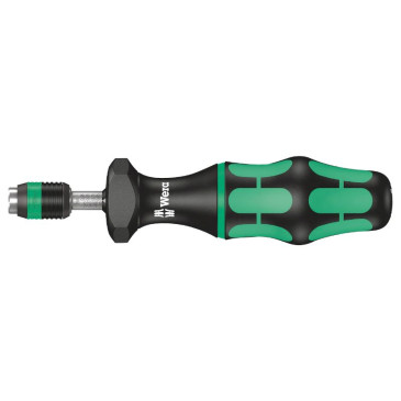 TOURNEVIS PORTE EMBOUT DYNAMOMETRIQUE WERA 7400 1/4 NOIR/VERT (VENDU A L'UNITE) -MARQUE ALLEMANDE POUR LES ATELIERS- 4013288179012