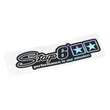 AUTOCOLLANT/STICKER STAGE 6 HOLOGRAPHIQUE (110 x 35 mm) 4051272033148