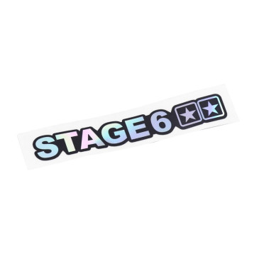 AUTOCOLLANT/STICKER STAGE 6 HOLOGRAPHIQUE (105 x 22 mm) 4051272033124