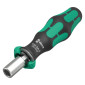 TOURNEVIS PORTE EMBOUT WERA 838 RA S 1/4 AVEC EMBOUTS VISSAGE NOIR/VERT (SET 14 PIECES) -MARQUE ALLEMANDE POUR LES ATELIERS- 4013288229755
