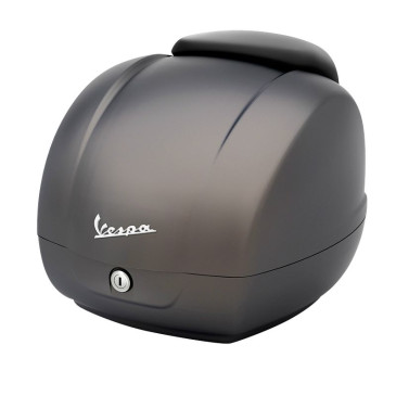 TOP CASE 36L AVEC DOSSERET ORIGINE PIAGGIO 125-300 VESPA GTS 2022> BEIGE Q01 -CM273383-