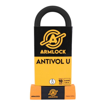 ANTIVOL U ARMLOCK CK3 NOIR/ORANGE 85 x 250 mm (DIAM 18 mm) (CLASSE SRA) 3700948258767