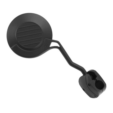 RETROVISEUR MOTO / QUAD / SCOOT UNIVERSEL ENDURO REPLIABLE DROIT NOIR (AVEC COLLIER) -P2R- 3700948285251