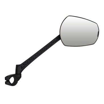 RETROVISEUR VELO DROIT ZEFAL ESPION E80 DROIT RABATTABLE FIXATION SUR CINTRE COLLIER (MIROIR 80 cm2) 240x210x80 mm 3420586602233