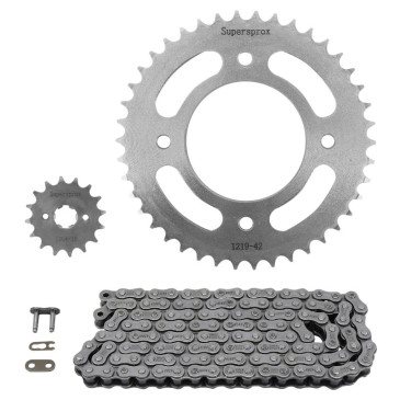 KIT CHAINE ADAPTABLE 125 CBF 2009>2016, 125 CBF M 2009>2016 428 16x42 (DEMULTIPLICATION ORIGINE) -SUPERSPROX- 8592165066868