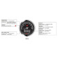COMPTEUR KOSO D48 TNT-05 CHROME FOND NOIR 160 KM/H 4260303015347