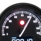 COMPTEUR KOSO D48 TNT-05 NOIR FOND NOIR 160 KM/H 4260303015255