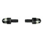 ECLAIRAGE CLIGNOTANT EMBOUT DE CINTRE MAGNETIQUE NOIR RECHARGEABLE USB 30 LUMENS (PAIRE) 0661596978281