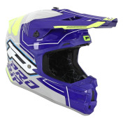 CASQUE CROSS ADULTE PROGRIP 3080 ADVENTURE GRIS/BLEU/JAUNE FLUO XS (ECE 22.06) 0801766033581