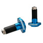 EMBOUT DE GUIDON VOCA ALU CNC BLEU DIAM 14mm (PAIRE) 3700948298404