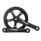 CHAINSET FOR ROAD BIKE- STRONGLIGHT 8 Speed. IMPACT S BLACK 170mm 42 Teeth - With chain guard (TAPERED SQUARE 118mm) 0000001100037
