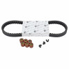 KIT TRANSMISSION (COURROIE, GALETS, GUIDES) ORIGINE PIAGGIO 50 SPRINT 4T 2V E2 25 KMH 2014>2017 -1R000579-