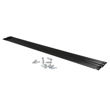 RAYON INOX MAVIC TETE DROITE POUR ROUE AVANT/ARRIERE MONTAGE COTE OPPPOSE CASSETTE AKSIUM 1 L 285mm AVEC ECROU (BOITE DE 10) 887850832445