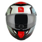 CASQUE INTEGRAL MT THUNDER 4 SV PENTAL B5 GRIS/ROUGE MAT L (DOUBLE ECRANS / PINLOCK READY / FOGOFF READY) (ECE 22.06) 8434639165823