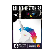 AUTOCOLLANT/STICKER REFLECHISSANT LICORNE ARC EN CIEL -REFLECTIVE BERLIN- 4260549141091