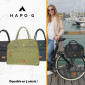 SACOCHE ARRIERE VELO HAPO.G VELOTAF KAKI FIXATION PORTE BAGAGE (28x34x15cm) 3104889922792