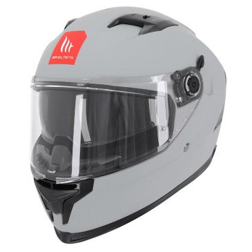 CASQUE INTEGRAL MT BRAKER SV SOLID A12 UNI GRIS MAT S (DOUBLE ECRANS) (ECE 22.06) 8434639219113